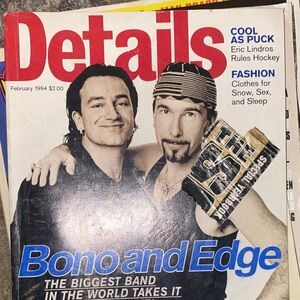 Details magazine February 1994 (U2: BONO AND EDGE) used